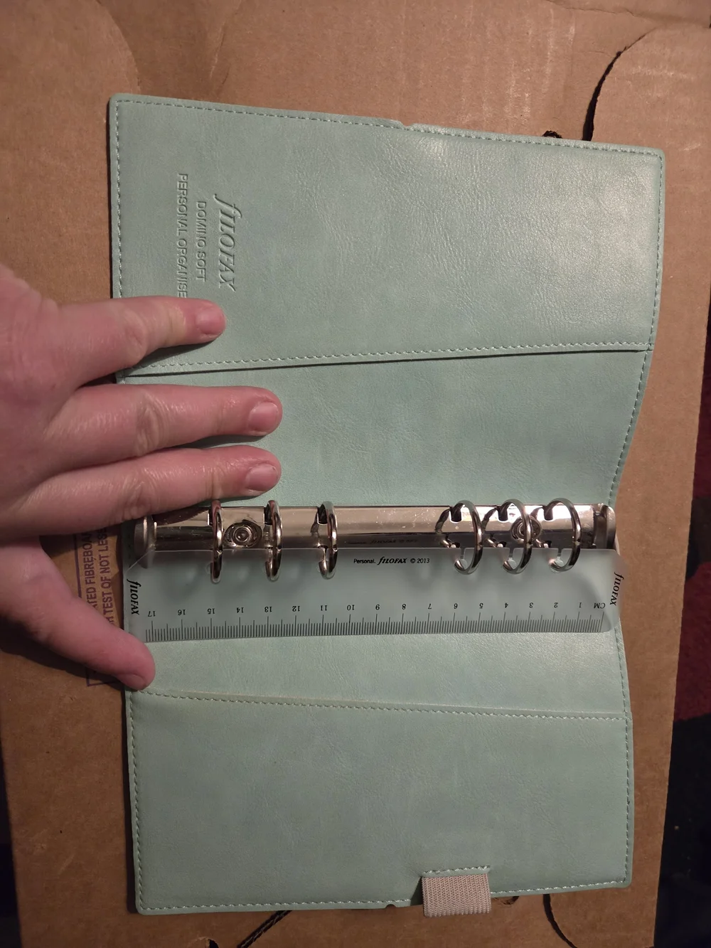 Filofax Aqua Blue Flexible Ring Notebook / Clipbook Bundle
